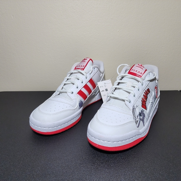 Adidas X Disney Pixar Forum Low White Scarlet Red GX0991 Men's Shoes Size 6.5 - Picture 2 of 12